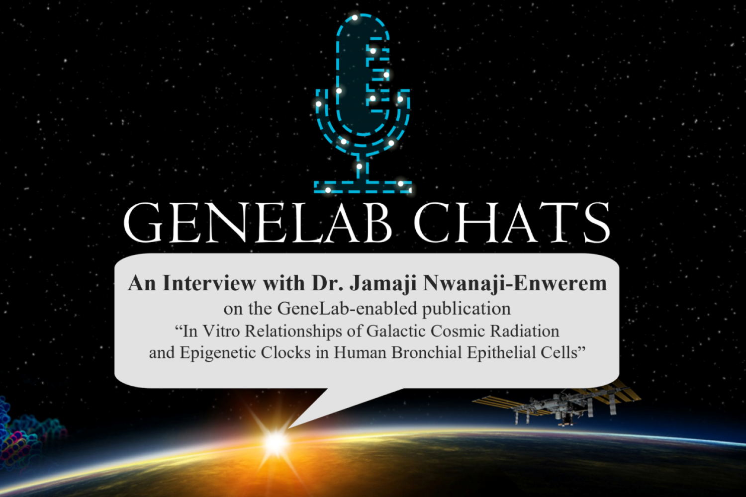 GeneLab Chats Title Slide for Dr Jamaji Nwanaji-Enwerem