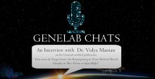Title slide for Dr Vidya Manina's GeneLab Chats interview